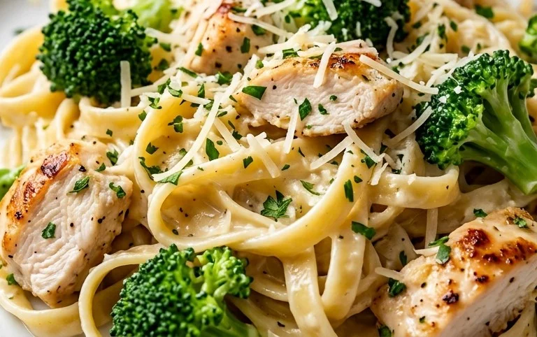 Low Calorie Chicken Alfredo
