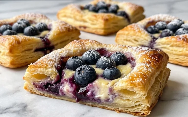 Blueberry Cream Cheese Puff Pastry