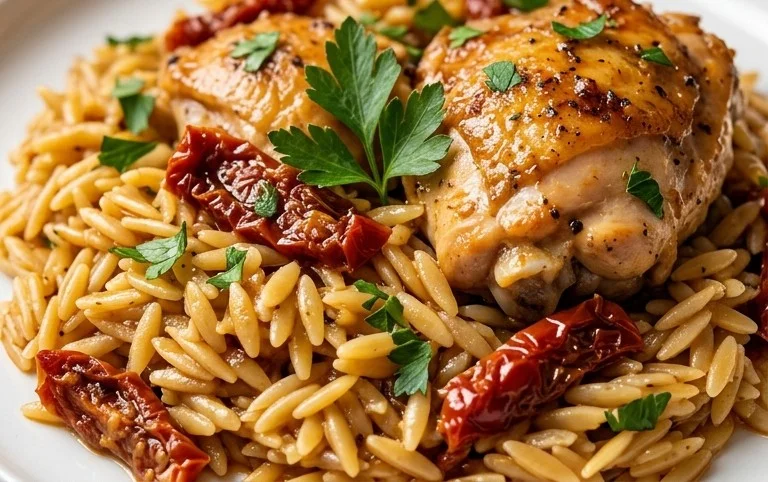 Chicken Orzo (30-Minutes, One-Pan)