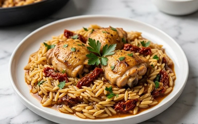 Chicken Orzo (30-Minutes, One-Pan)