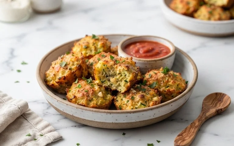 Zucchini Garlic Bites