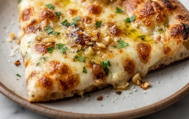 buttery garlic pizza