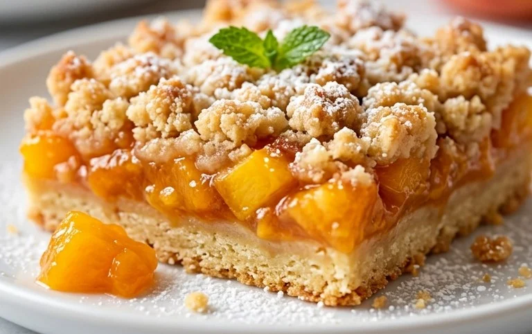 Fresh Peach Crum extractb Bars