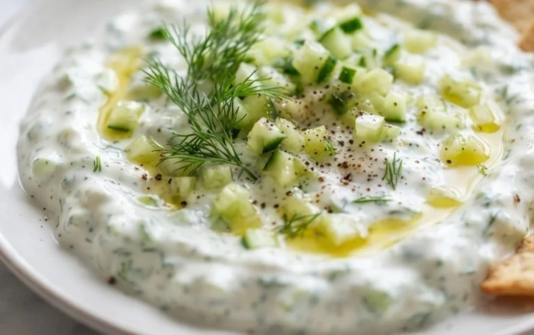 Cucumber Dip with Sour Cream and Dill