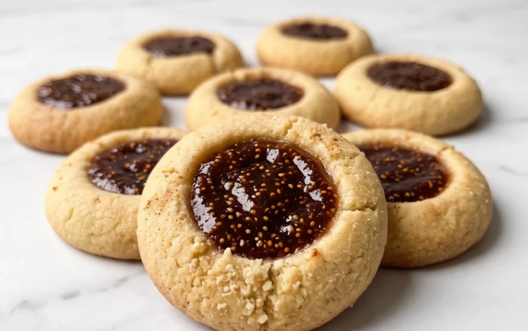 Cardamom Fig Thumbprint Cookies