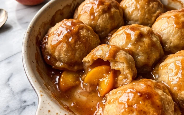 Peach Dumplings