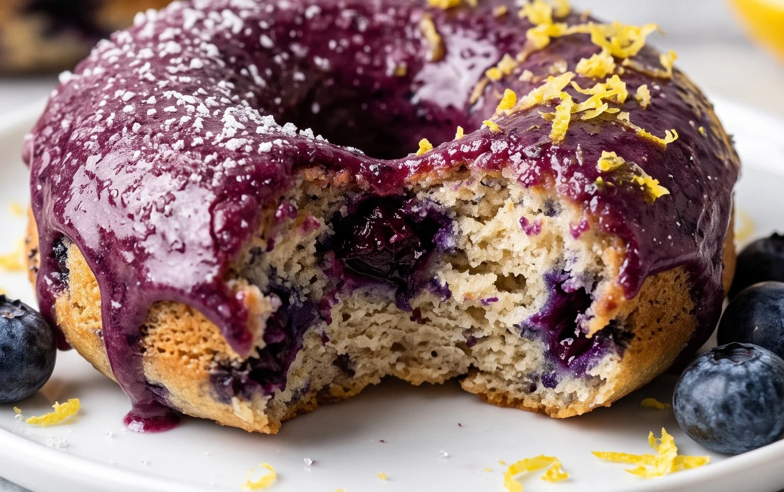Blueberry Cake Donuts