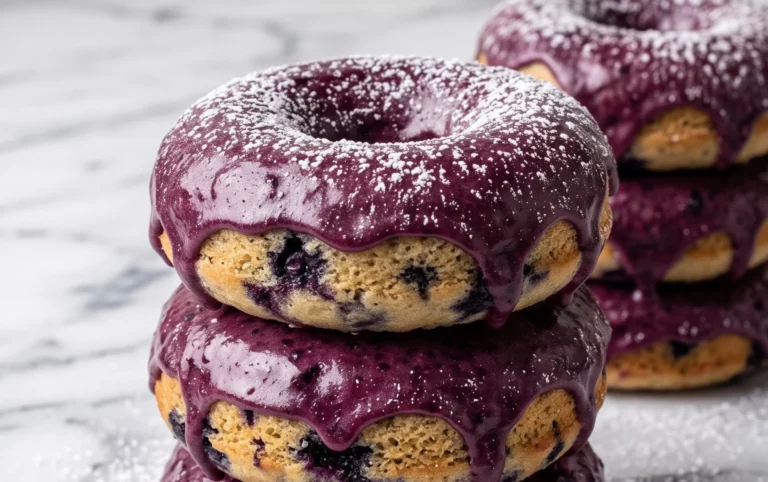 Blueberry Cake Donuts