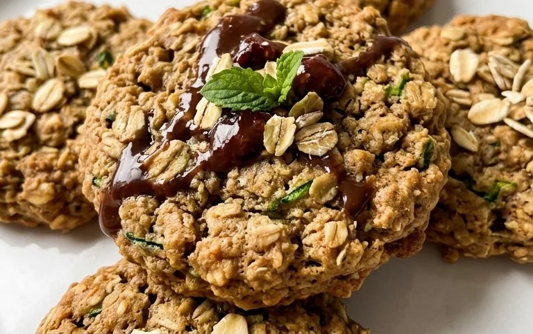 Healthy Zucchini Oatmeal Cookies
