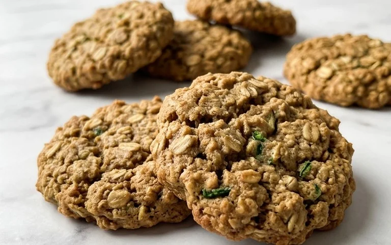 Healthy Zucchini Oatmeal Cookies