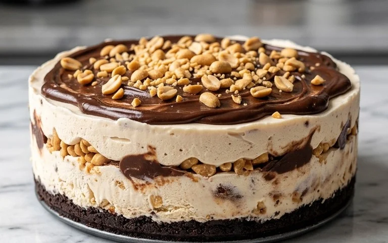 Buster Bar Ice Cream Cake