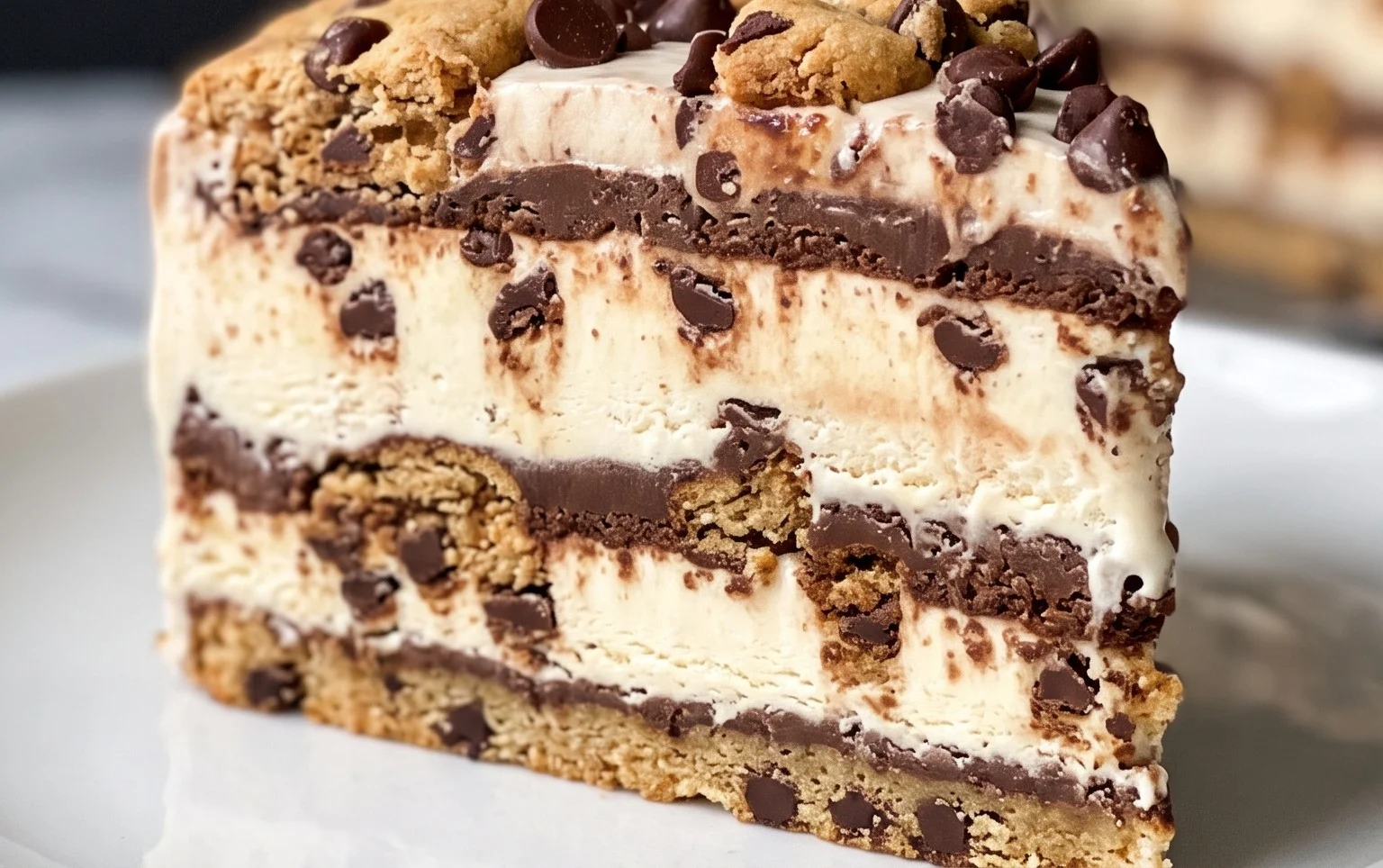 Chocolate Chip Cookie Ice Cream Cake