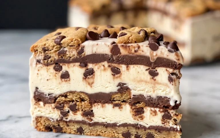 Chocolate Chip Cookie Ice Cream Cake