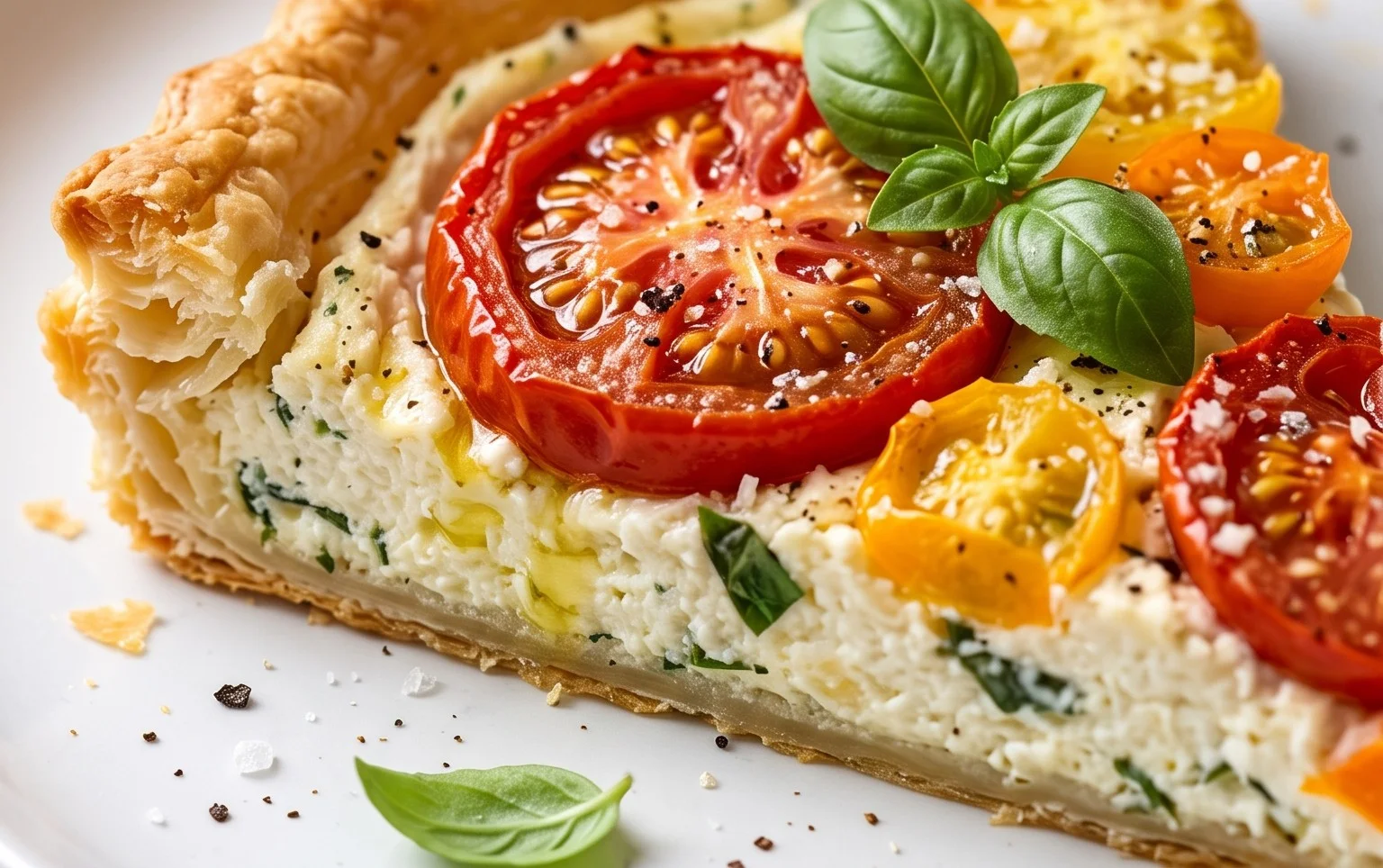 Easy Tomato Ricotta Tart