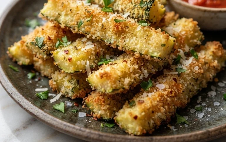 Baked Zucchini Sticks (Oven or Air Fryer)