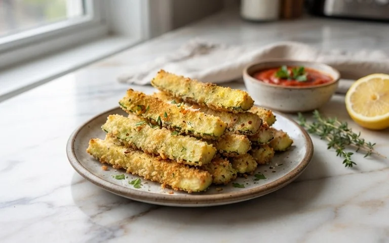 Baked Zucchini Sticks (Oven or Air Fryer)