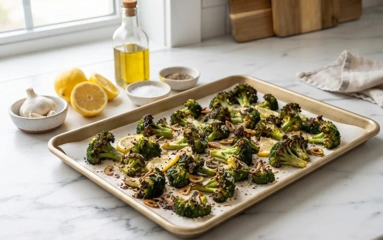 Oven Roasted Broccoli (Baked Broccoli)