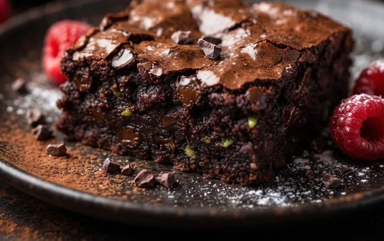 Fudgy Dark Chocolate Zucchini Brownies Recipe