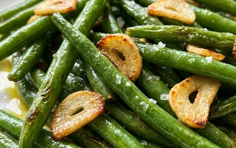 Sautéed Green Beans Recipe with Garlic