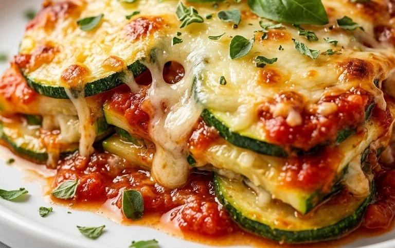 Three Cheese Zucchini Parmesan