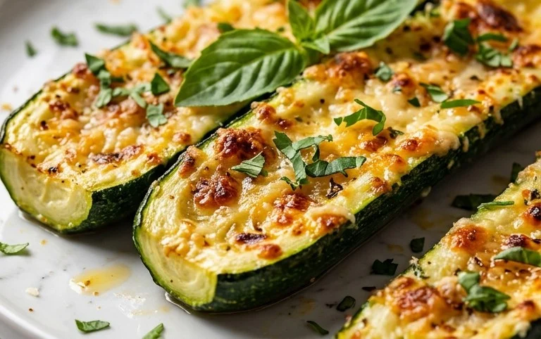 Oven Roasted Parmesan Zucchini 