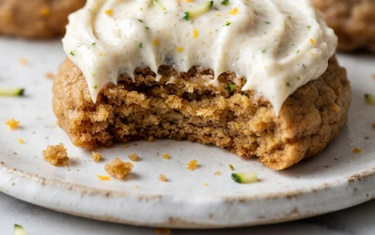 Zucchini Cookies with Cream Cheese Frosting