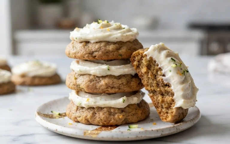 Zucchini Cookies with Cream Cheese Frosting