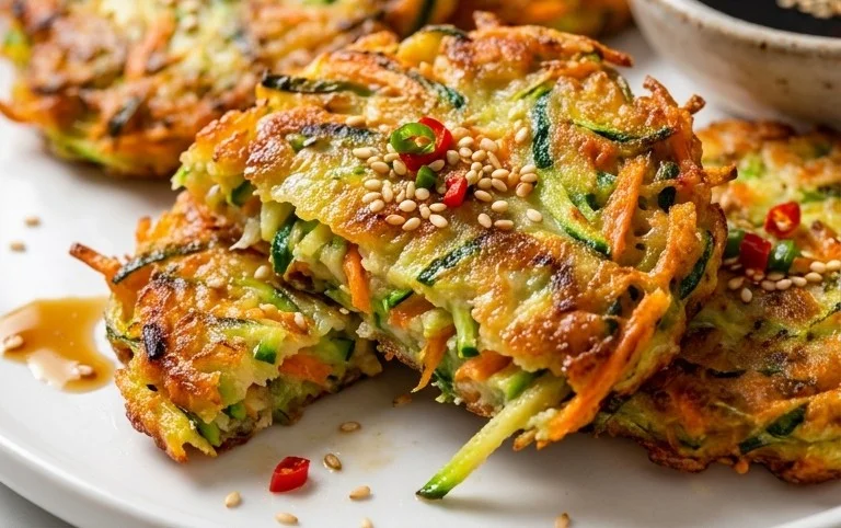 Quick & Easy Korean Zucchini Fritters (Hobak Jeon)