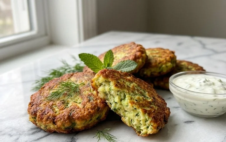 Kolokithokeftedes (Greek Zucchini Fritters)